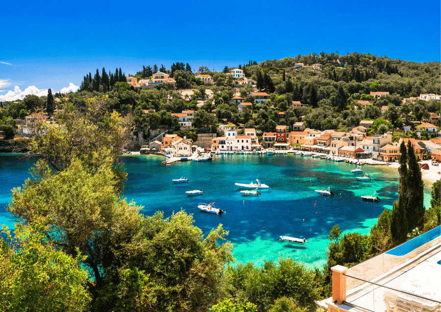 The view over Paxos Greece